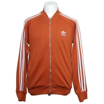 Träningsjacka (Orange, Vit) från Adidas Bomull, Polyester