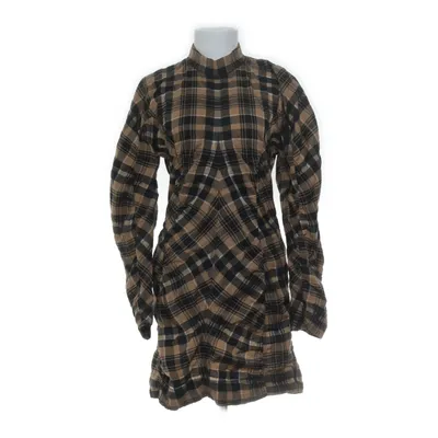 Jurk (Bruin, Zwart, Meerkleurig) van Ganni Katoen, Polyamide, Polyester