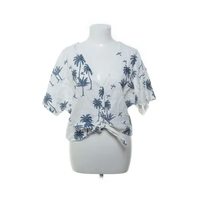 Top (Wit, Blauw) van Desmond & Dempsey x H&M Katoen, Linnen