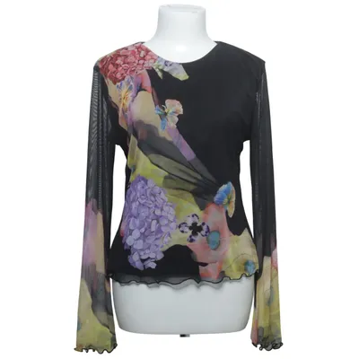 Top (Zwart, Meerkleurig) van Desigual Elastaan, Polyester, Viscose