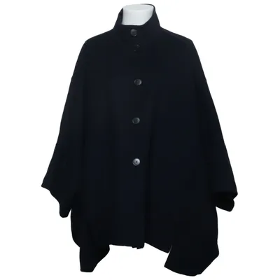 Jas (Zwart) van Massimo Dutti Polyester, Wol