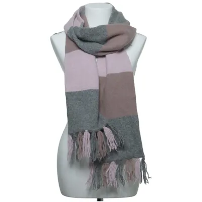 Scarf (Gray, Pink, Beige) from Great Plains Polyamide, Rabbit fur, Wool