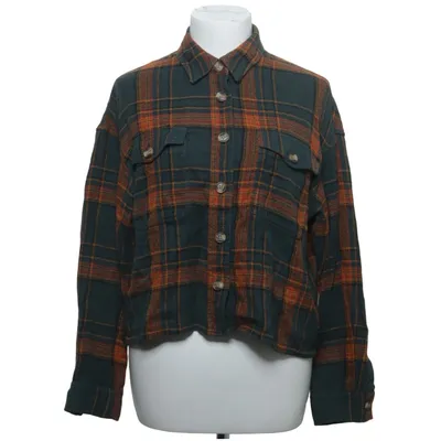 Flannel shirt (Green, Orange, Black) from American Eagle Cotton, Viscose