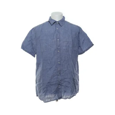 Short sleeve shirt (Blue) from Bläck Linen