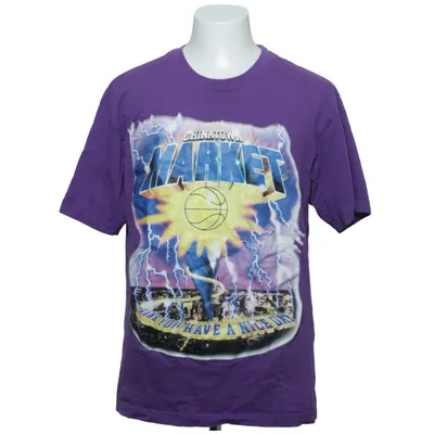 T-shirt (Violet, Multicolore) de Chinatown market Coton