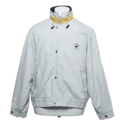 Jacket (White, Blue) from Beverly Hills Polo Club Cotton, Polyester