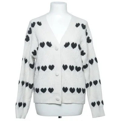 Kofta (Vit, Svart) från Effeny Akryl, Polyamid