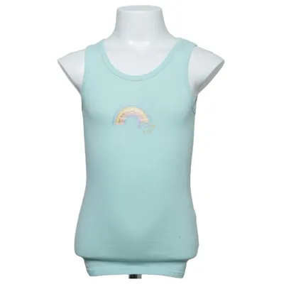 Tanktop (Groen) van Lindex Kids Katoen, Elastaan
