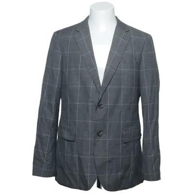 Kavaj (Grå) från Dressmann Bomull, Linne, Polyester, Viskos