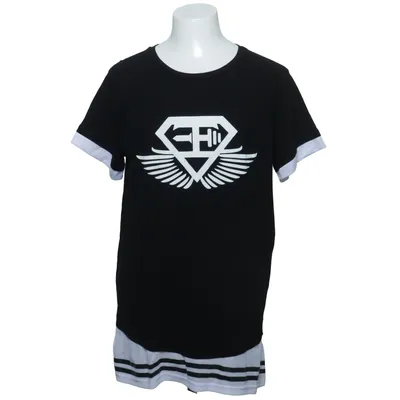 T-shirt (Svart, Vit) från Engineered Life Bambu, Bomull, Elastan