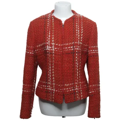 Blazer (Rood, Wit) van Ritva Falla Acryl, Wol