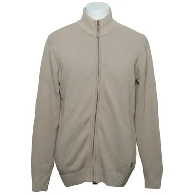 Cardigan (Beige) from Indicode Polyester, Recycled cotton