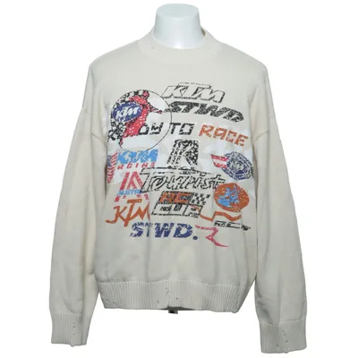Sweater (Beige, Multicolored) from KTM Cotton