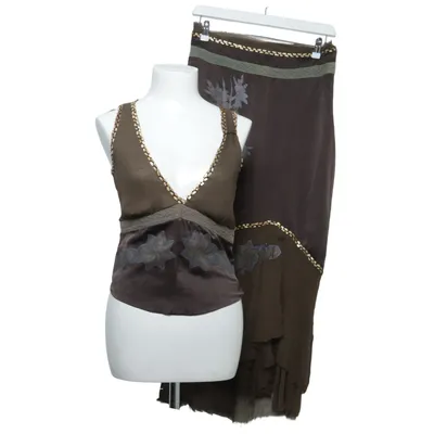 Set (Brown, Green) from Munthe plus Simonsen Acetate, Silk, Viscose