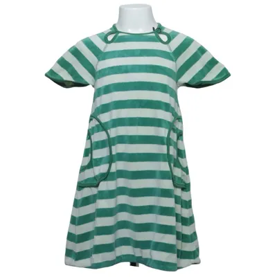 Dress (Green, White) from Katvig Organic cotton, Polyester