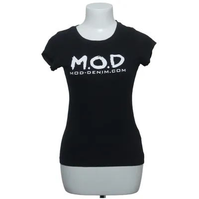 T-shirt (Zwart) van Mod Katoen