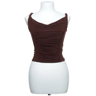 Crop top (Bruin) van Fashion Nova Elastaan, Polyester