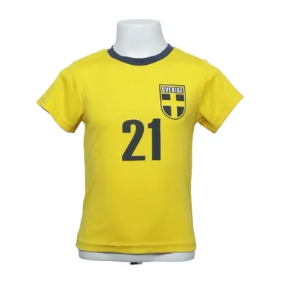 Voetbalshirt (Geel, Blauw) van Softer Days Polyester