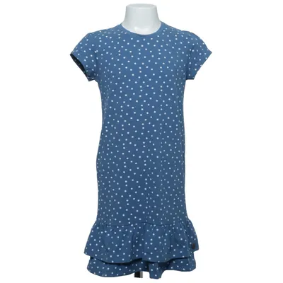 Jurk (Blauw, Wit) van Salt and Pepper Katoen, Elastaan, Polyester