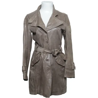 Läderkappa (Brun) från Gipsy Skinn, Polyester