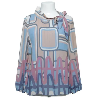Blouse (Blauw, Beige, Meerkleurig) van New Collection Italy Elastaan, Polyester, Viscose