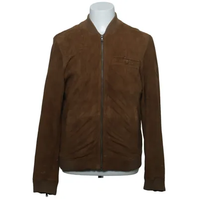 Veste en cuir (Marron) de Kiliwatch Coton, Cuir