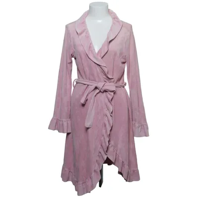 Bademantel (Pink) von Vera Velour Baumwolle, Polyester