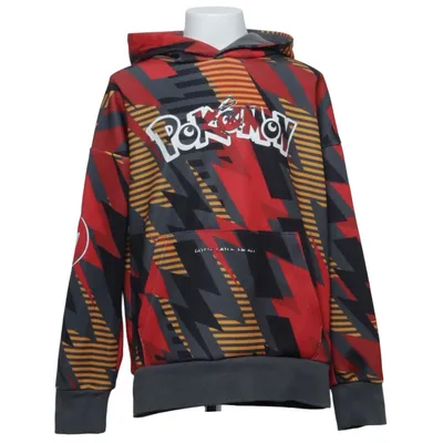 Huvtröja (Röd, Grå, Svart) från Pokémon Elastan, Polyester, Viskos