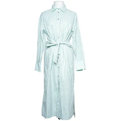 Skjortklänning (Grön, Vit) från YAS Ekologisk bomull, Polyester