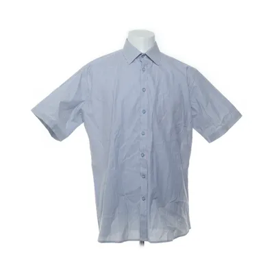 Chemise à manches courtes (Bleu, Blanc) de Jacks Selection Coton