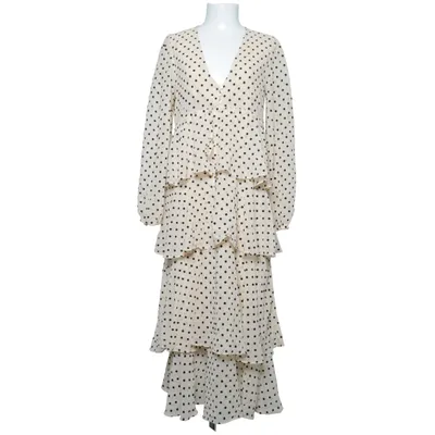 Långklänning (Beige, Svart) från Zara Polyester