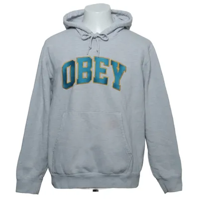 Kapuzenpullover (Grau, Blau, Gelb) von Obey worldwide Baumwolle, Polyester