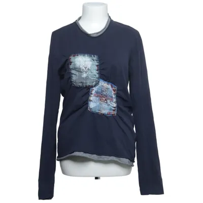 Long sleeve T-shirt (Blue, Multicolored) from Daniele Alessandrini Cotton