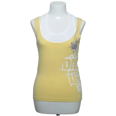 Tanktop (Geel, Wit) van O'Neill Katoen, Elastaan