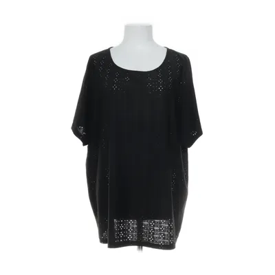 T-shirt (Zwart) van Zizzi Elastaan, Polyester