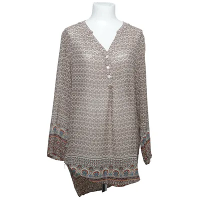 Blouse (Beige, Bruin, Meerkleurig) van Diff Polyester