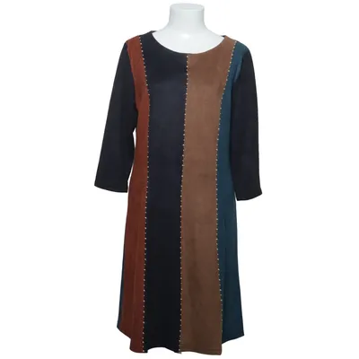 Jurk (Blauw, Bruin, Meerkleurig) van Sweet Miss Elastaan, Polyester
