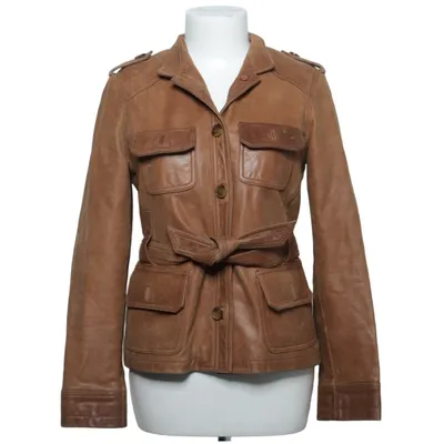 Veste en cuir (Marron) de Bruno Zaragoza Cuir, Polyester
