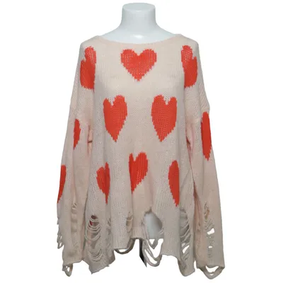 Strickpullover (Beige, Rot) von Wildfox