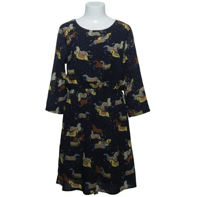 Jurk (Blauw, Meerkleurig) van Ada Gatti Elastaan, Polyester