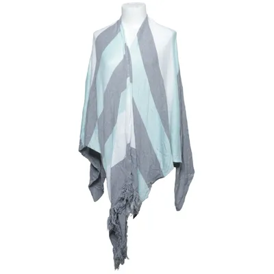 Poncho (Gris, Blanc, Vert) de Biba Acrylique, Coton, Viscose