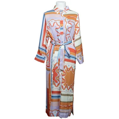 Skjortekjole (Flerfarvet) fra Suncoo Elastan, Genanvendt polyester