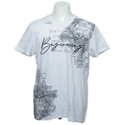 T-shirt (Wit, Zwart) van Much More Katoen