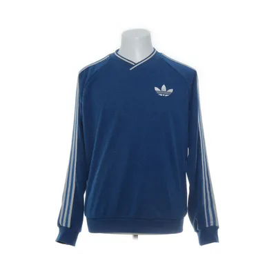 Sweatshirt (Blauw, Wit) van Adidas Elastaan, Gerecycled katoen, Gerecycled polyester