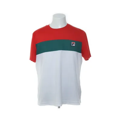 T-shirt (Röd, Vit, Grön) från Fila Polyester