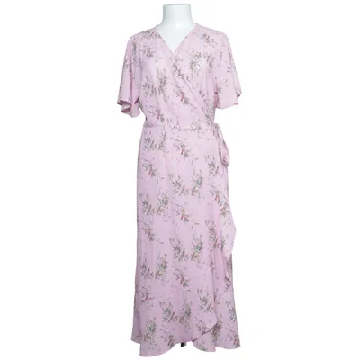 Wrap dress (Pink, Multicolored) from Nibu Elastane, Polyester
