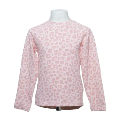 Langærmet t-shirt (Pink, Hvid) fra Geggamoja Elastan, Polyamid