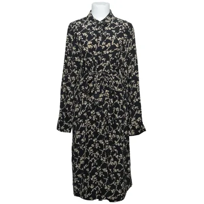 Skjortekjole (Sort, Beige) fra Marimekko Silke