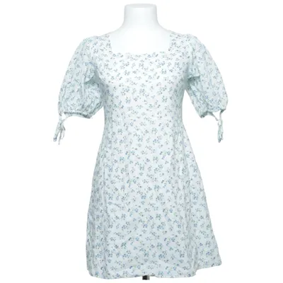 Klänning (Vit, Blå) från Fashion Union Bomull, Polyester