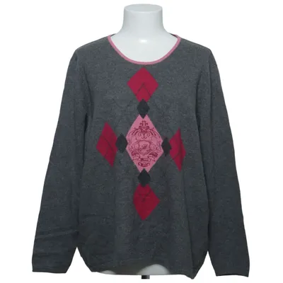 Sweater (Grå, Pink, Flerfarvet) fra Brax Kashmir, Merinould, Silke